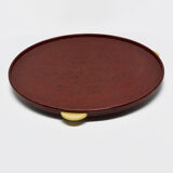 Bakelite tray kreutz art deco rotary cake dish, germany, 1930s