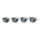 Coffee cups blue porcelain Selency x Monoprix Croisé Laroche