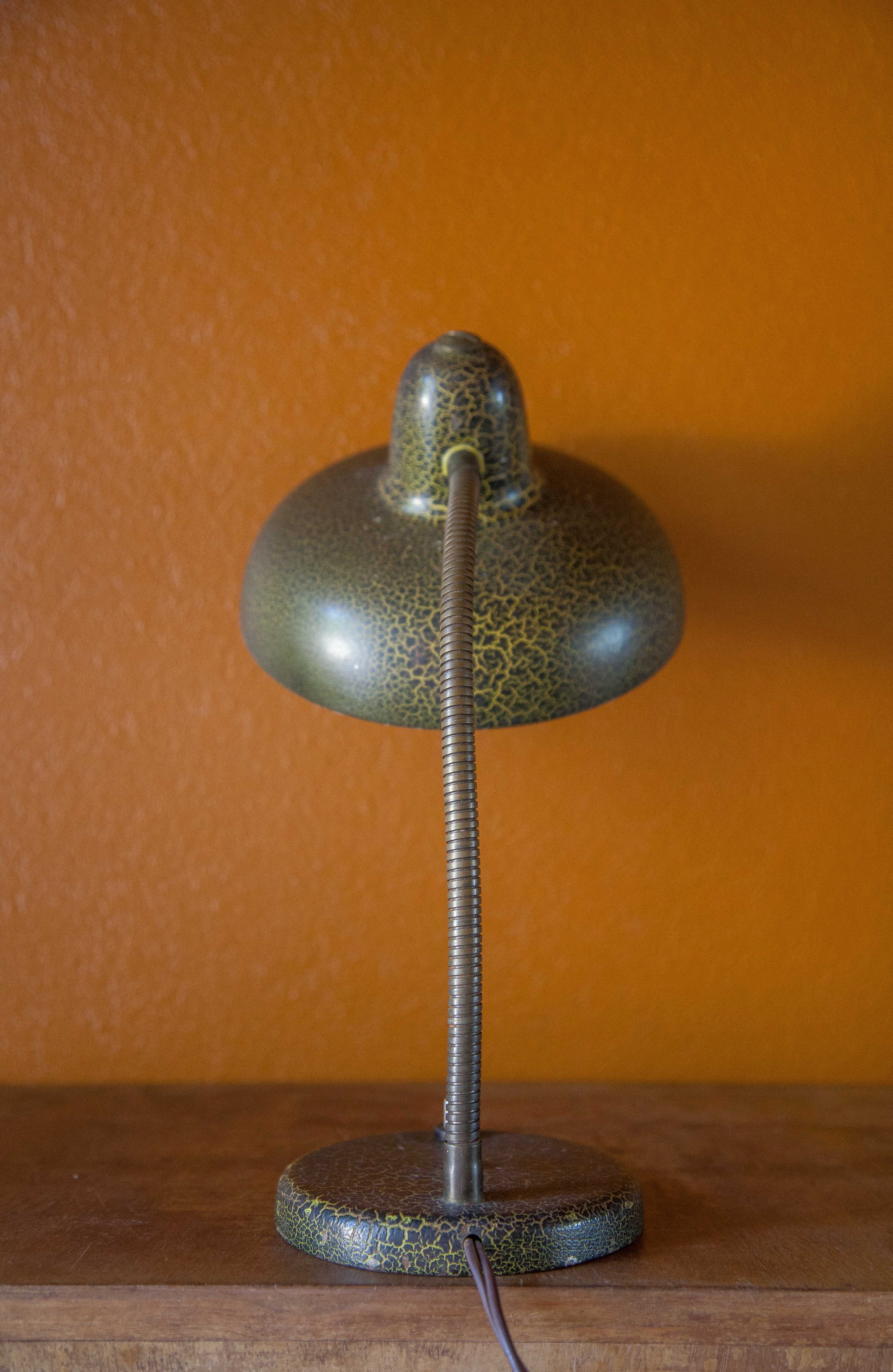 Vintage lamp, table lamp, desk lamp, bedside lamp, articulated lamp, metal cracked effect