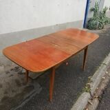Vintage table with built-in extension