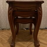 Set of 3 tables trundles regency style