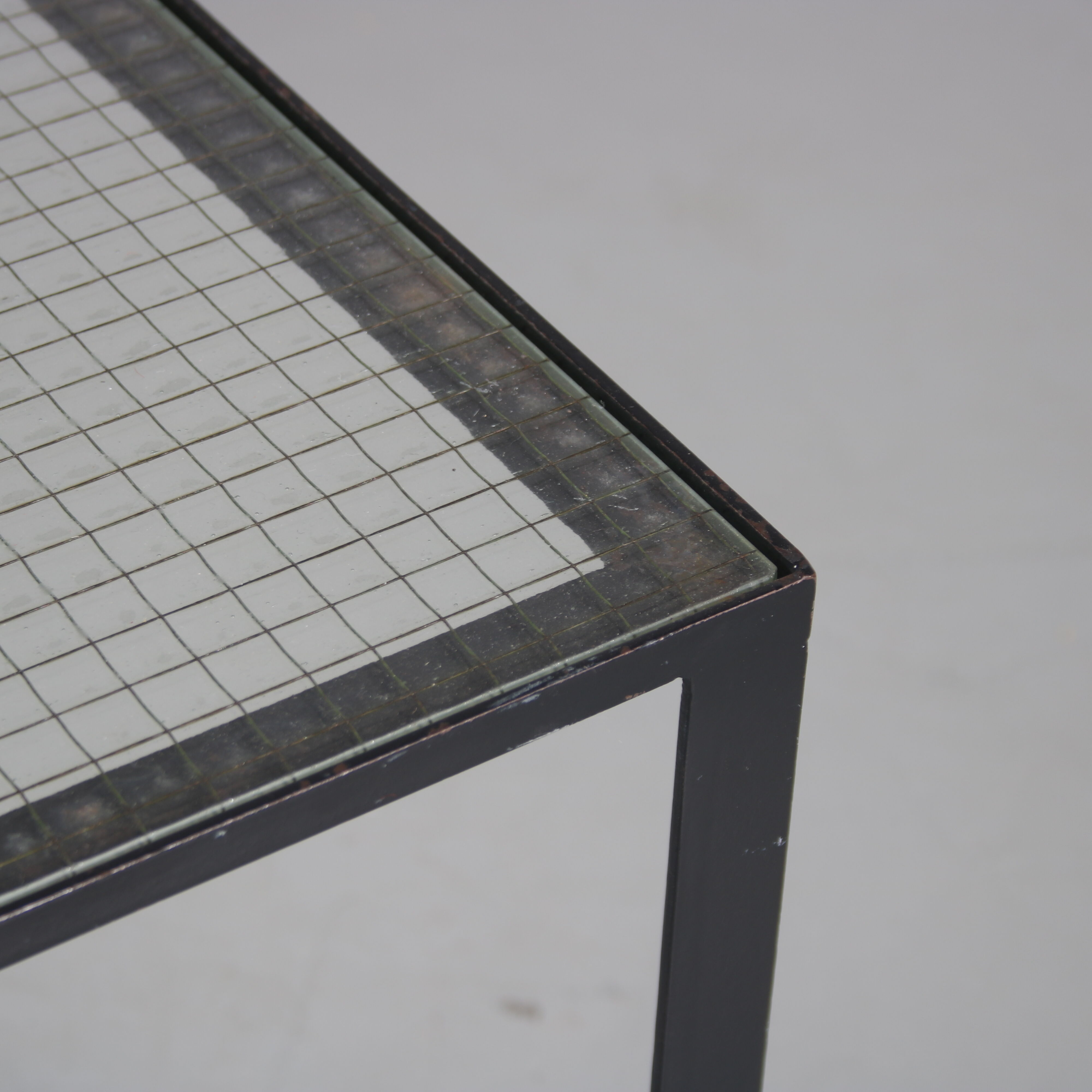 1950s Safety glass coffee table by Floris Fiedeldij for Artimeta, Netherlands