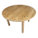 Table ronde dia 117cm extensible une rallonge en pin massif vintage an 1970