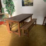 Pair of country benches.