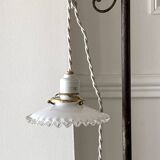 Opaline portable lamp