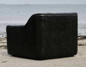 De Sede DS 44 armchair, 1970s, black leather.