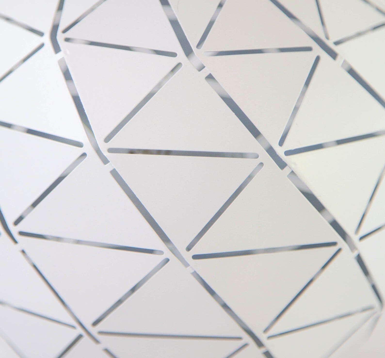 Modernist table lamp vintage white metal sphere 90s