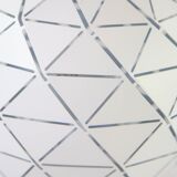 Modernist table lamp vintage white metal sphere 90s