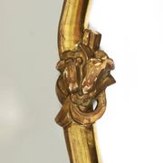 Max Welz Vienna Art Nouveau Hand-Carved Gilded Wood Wall Mirror, Austria, 1930s