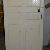 Door with fir shutter slats