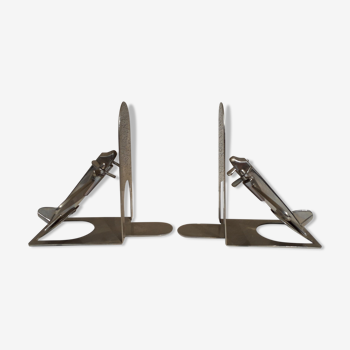 Pair of airplane bookends