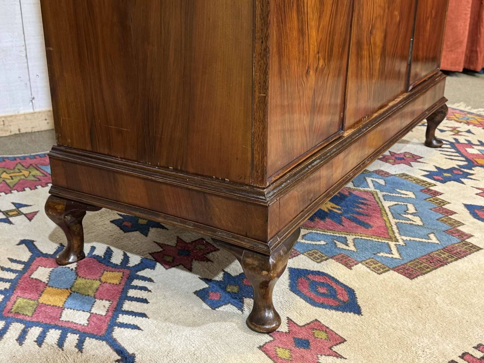 English wardrobe from the 1930s in walnut.