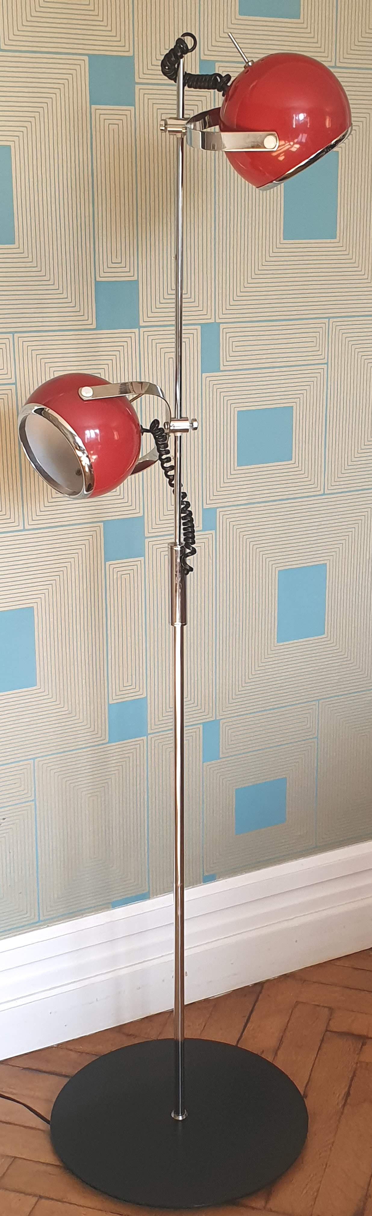 Vintage floor lamp eyeball 1970