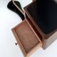 Wooden Entryway Mirror Organizer with Black Glass Tops, Italy