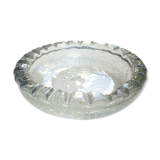 Coupe creuse cannelée en cristal soufflée bullée Daum Nancy France