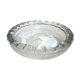 Coupe creuse cannelée en cristal soufflée bullée Daum Nancy France