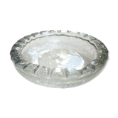Coupe creuse cannelée en cristal soufflée bullée Daum Nancy France