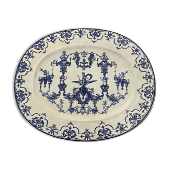 Plat Jules Vieillard Bordeaux 48 cm 19ème siècle