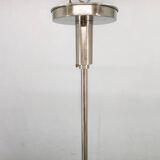 Exceptional Bauhaus Chrome Chandelier with Glass Shades, 1930s