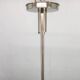 Chandelier en chrome Bauhaus exceptionnel avec abat-jours en verre, années 1930