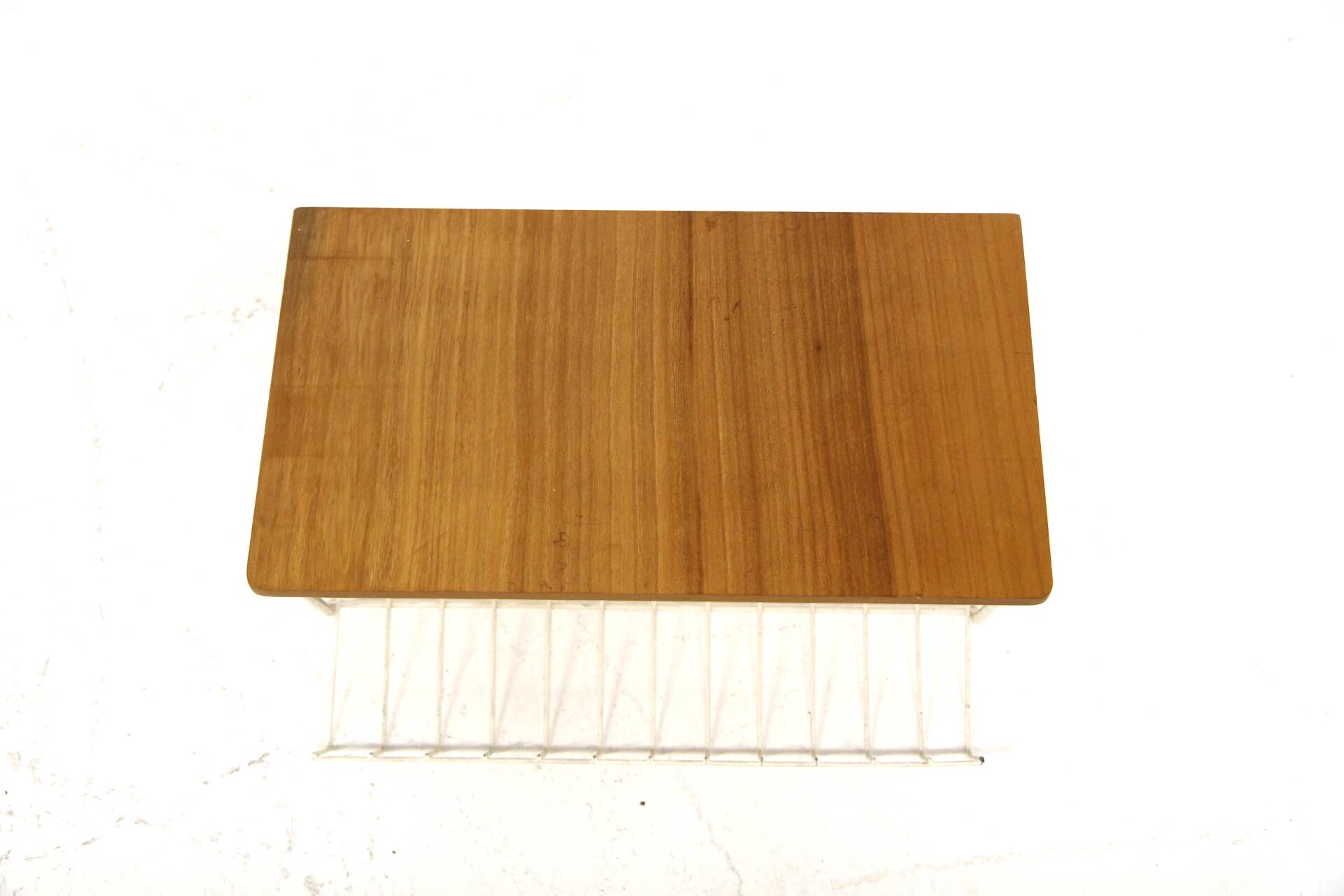 Scandinavian elm wall shelf, Sweden, 1960s