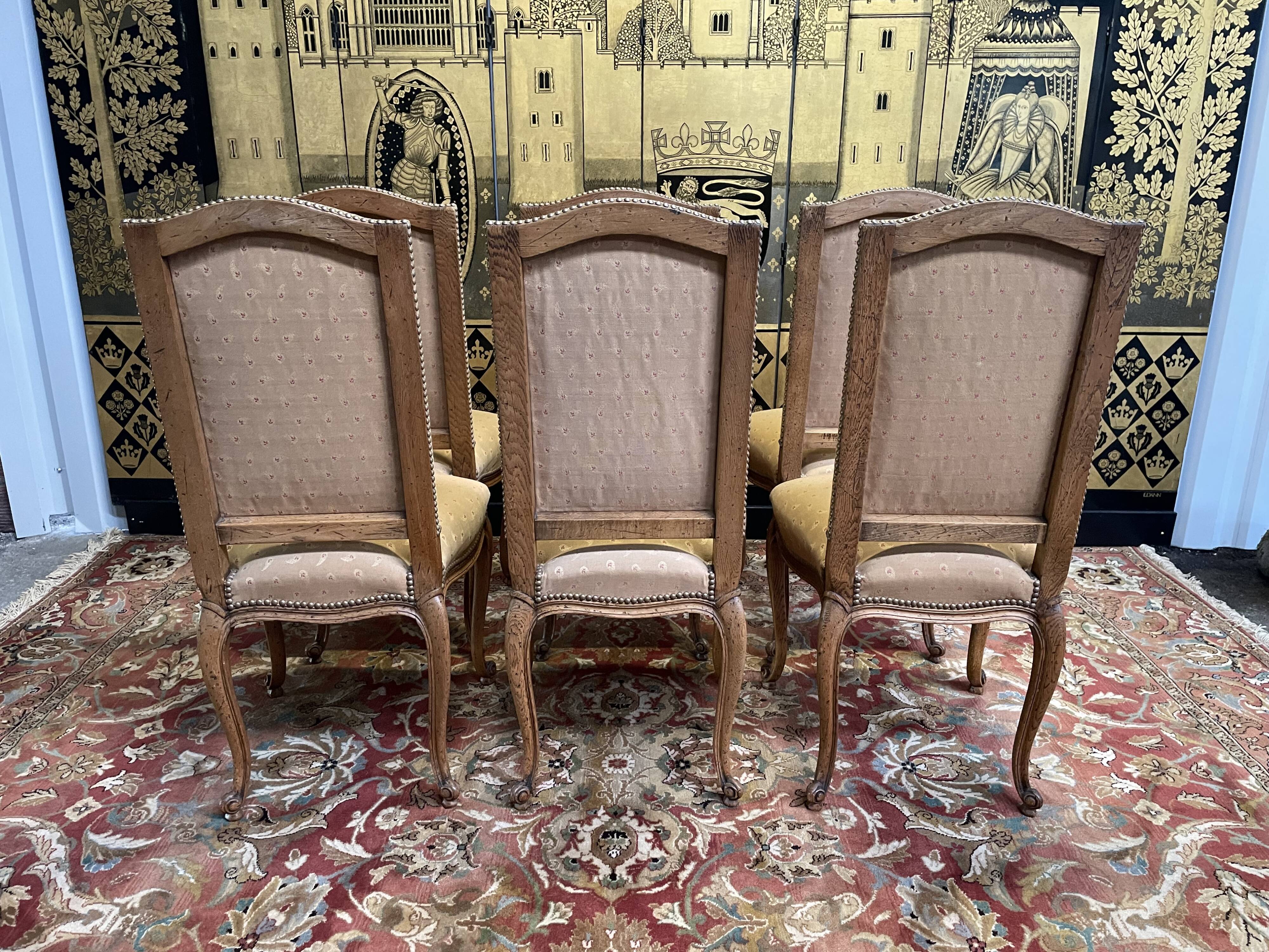Suite of 6 Louis XV style chairs