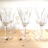 6 wine glasses Val Saint Lambert