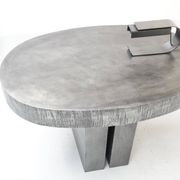 Roger Bonduel, Table Console en Acier Gravé à la Main