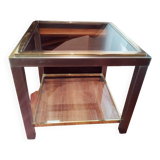 Belgo Chrom brass side table, 1980