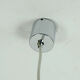 vintage PENDANT LIGHT crystal glass and chrome 14 glass prisms 1960s