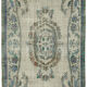 Tapis bleu oriental des années 1970 fait à la main 161 cm x 291 cm