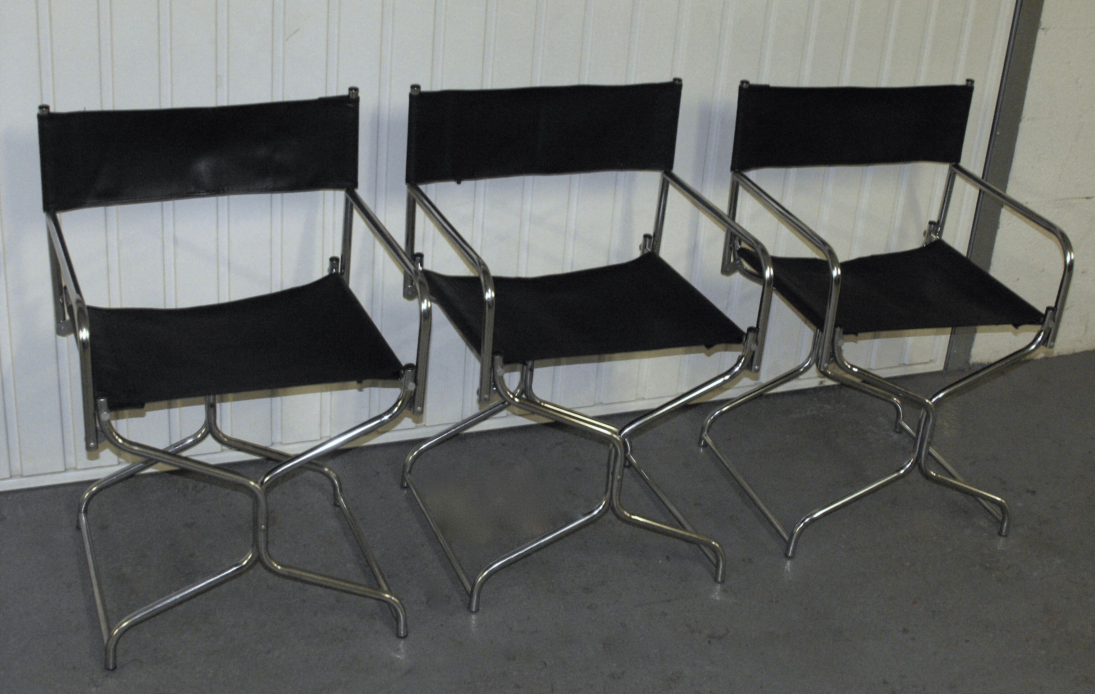 Lot de 3 chaises pliantes vintage