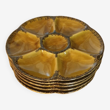 Gien oyster plates