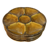 Gien oyster plates