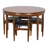 Mid-Century Teak Dining Table & Chairs by Hans Olsen for Frem Røjle, 1960s, Set of 5