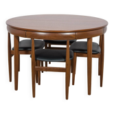Mid-Century Teak Dining Table & Chairs by Hans Olsen for Frem Røjle, 1960s, Set of 5