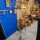 Porte manteau perroquet vintage 70 en chrome