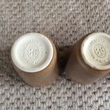 Series of 4 Digoin sandstone cups