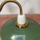 Vintage enamelled sheet metal swan neck wall light