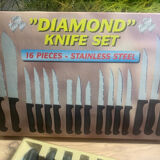 Black knife box 16 pieces
