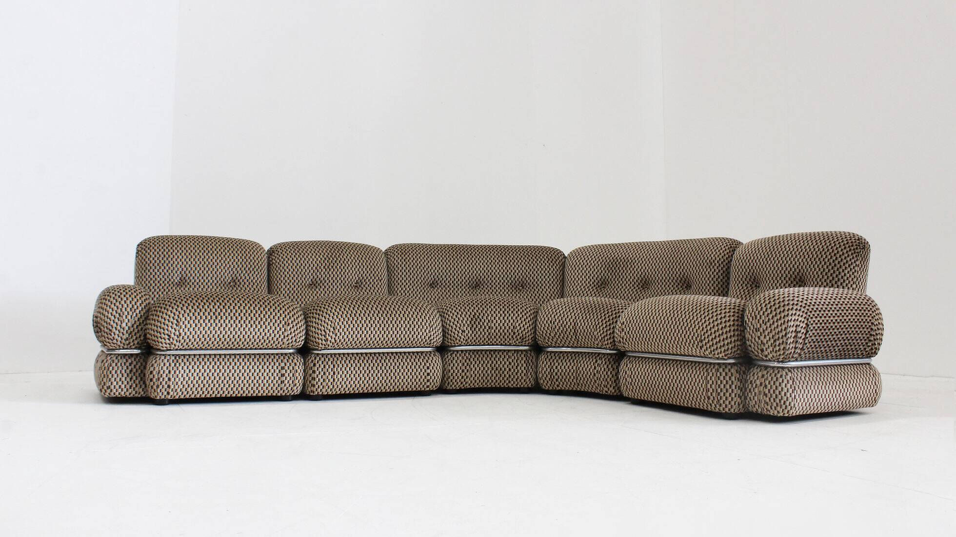 Vintage Italian modular sectional sofa Longuette by Co.im 1970s