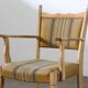 Vintage Danish Solid Oak Brutalist Armchair, Henning Kjærnulf style, 1960s