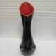Large vase red and black vintage