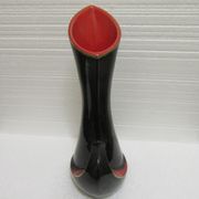 Vase rouge et noir vintage