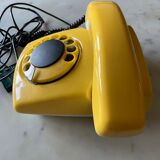 Yellow vintage phone