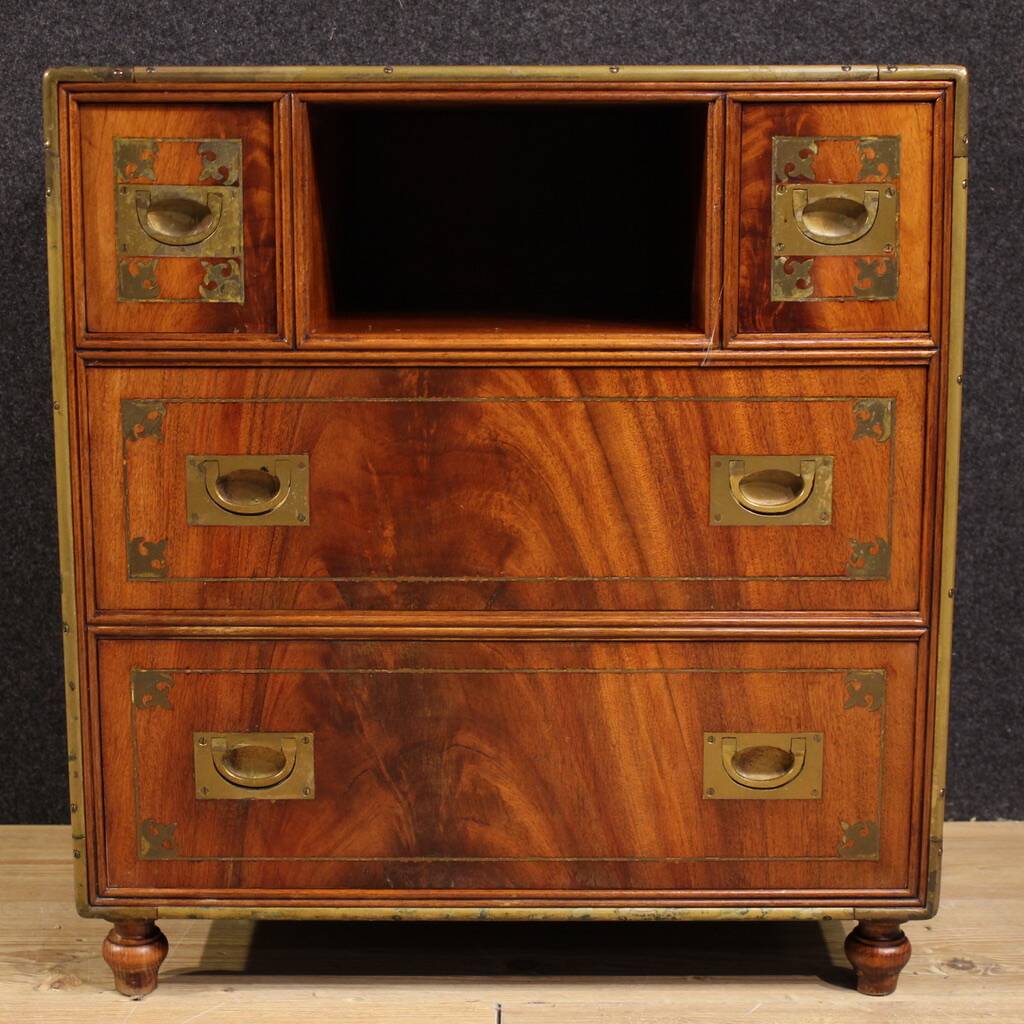 20th century English naval chest of drawers