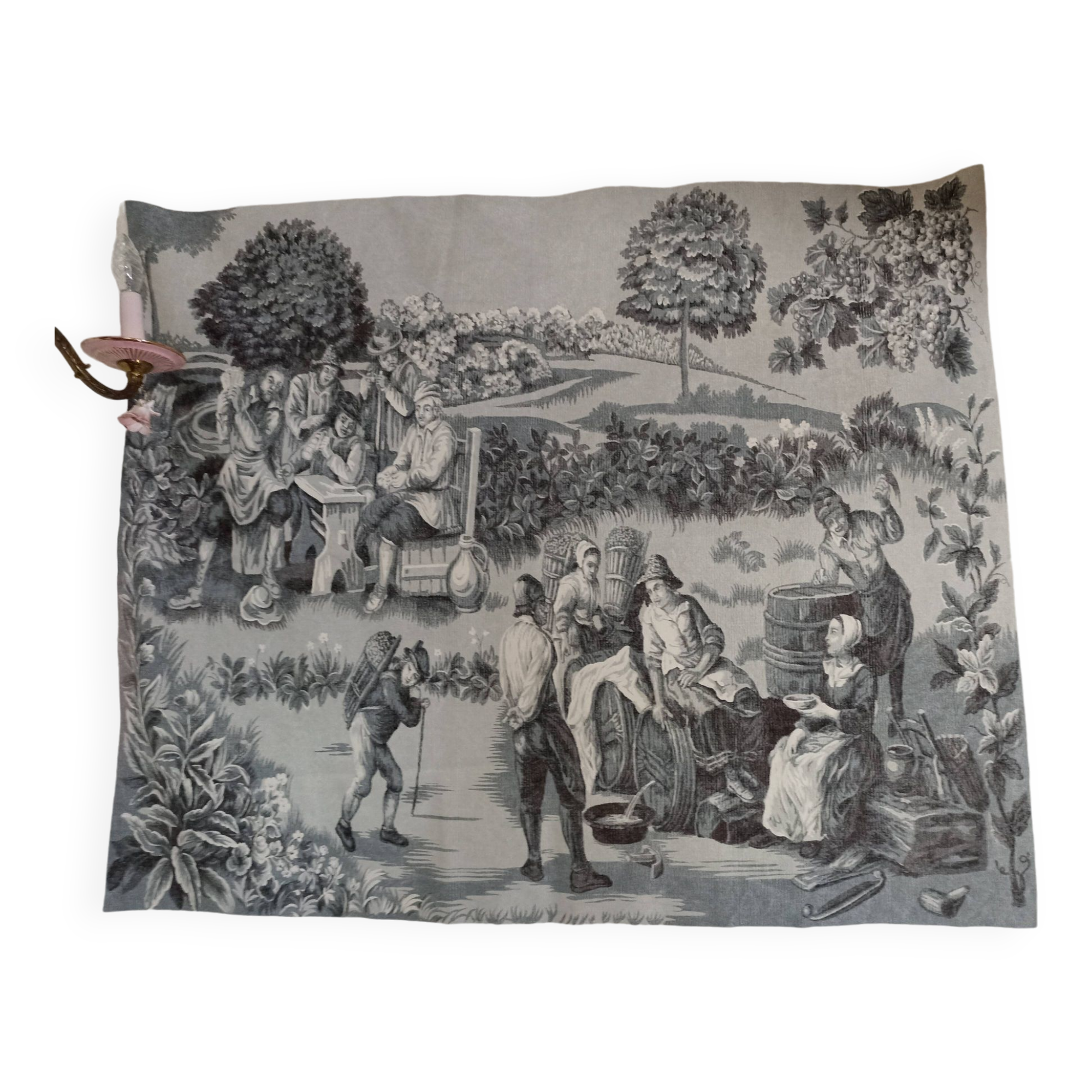 Large vintage decorative panel