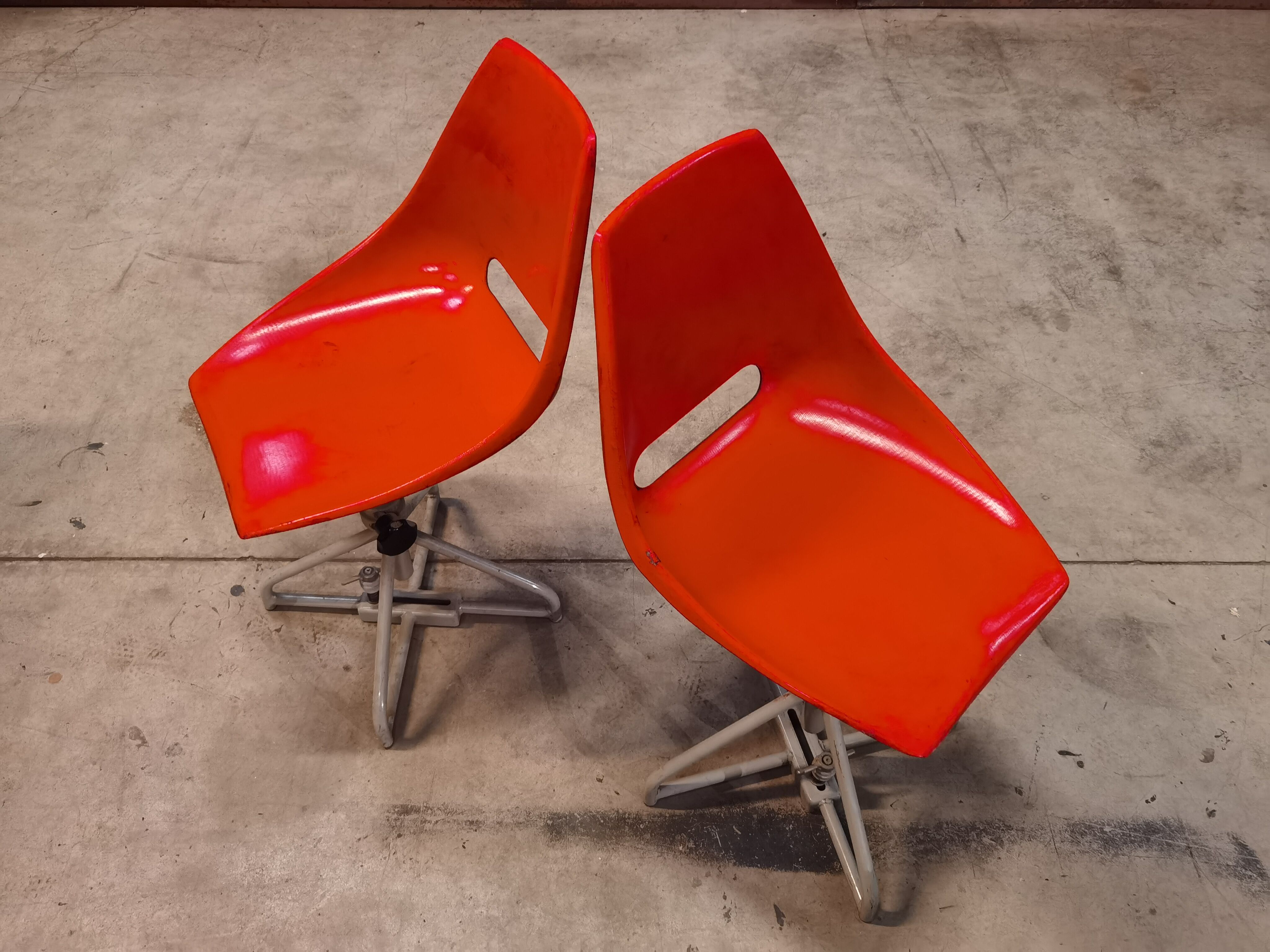 Pair of swivel chairs by Miroslav Navratil for Vertex