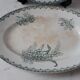 Duo of dishes Saint-Amand Terre de Fer, model Muguet, XIXth