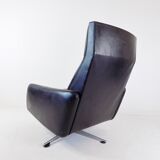 Leather armchair 60s black